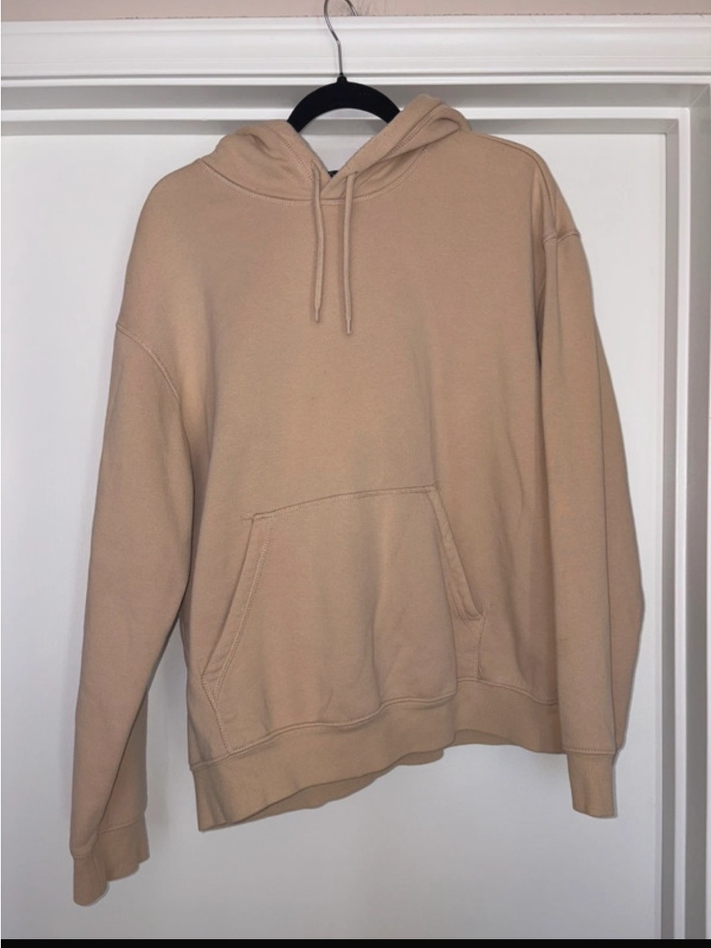 H&M Men's Hoodie in Light Beige